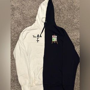 UnXpectd Black and White You are Art Hoodie